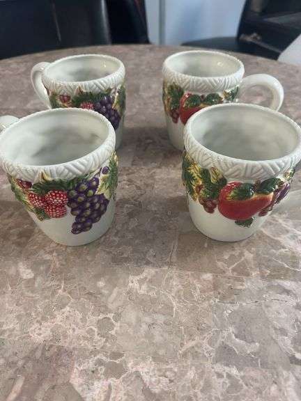 4 Baum Bros Ceramic Coffee Cups