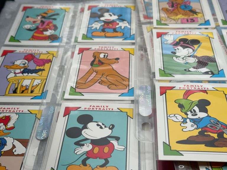Assortment of Disney Family  Portrait Cards In Protective Sheets
