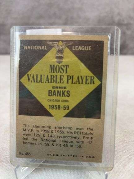 Ernie Banks  MVP - 1961 Topps #415 -Nice Card EX+