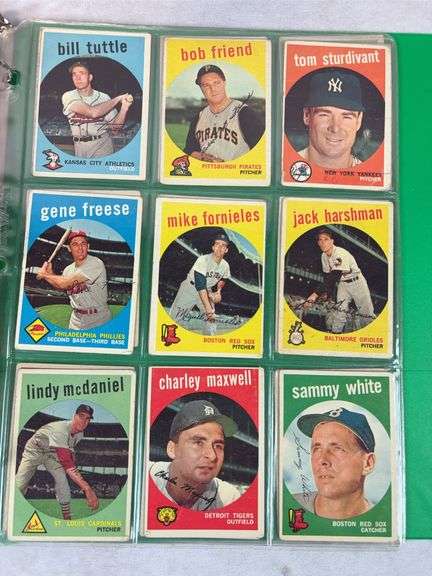 1959 Topps 180+ Card Lower Grade Starter Set With Stars - F to VG