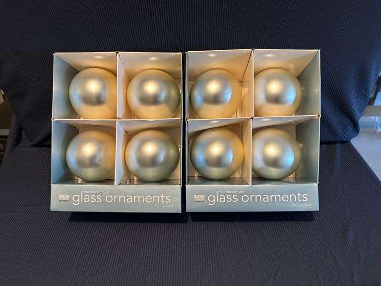 Martha Stewart glass ornaments