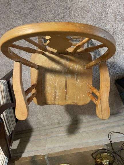 Antique wooden high chair