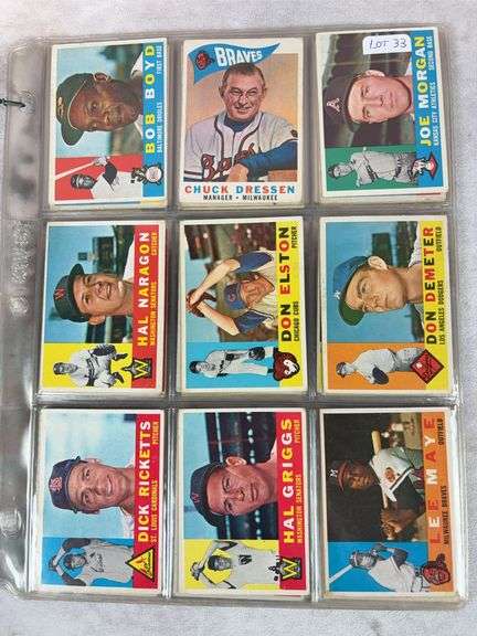 1960 Topps BB 54 Card Lot  EX- to EXMT