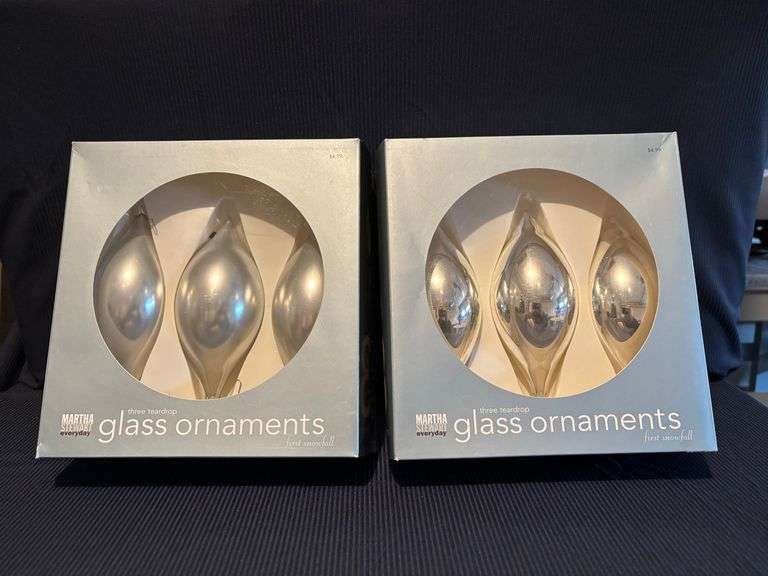 Martha Stewart glass ornaments