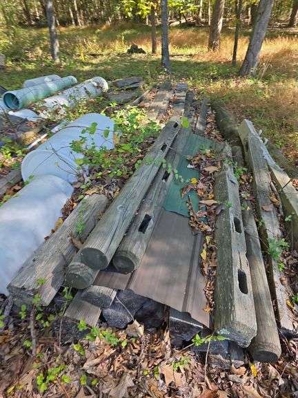 Split rail fence pieces, posts ,pipe & short culvert