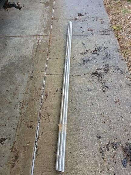 7 pcs 8ft long 1" wall tubing & misc strips
