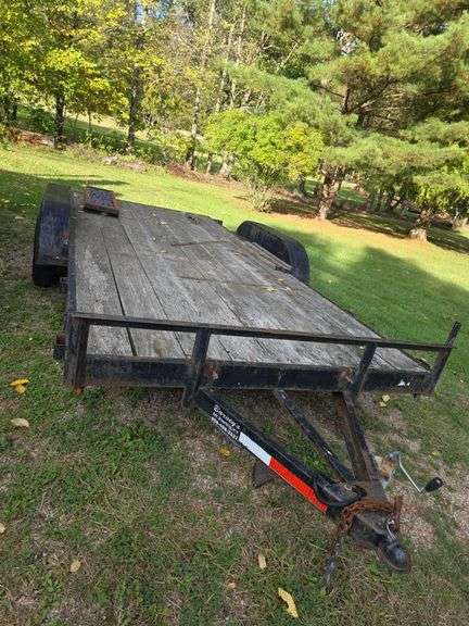 16ft tandem axle bumper hitch trailer