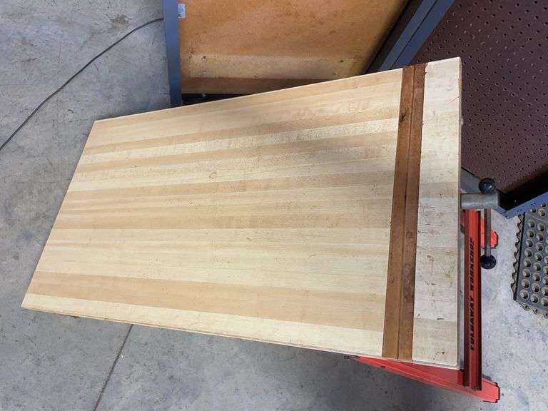 Foldaway workshop bench with case