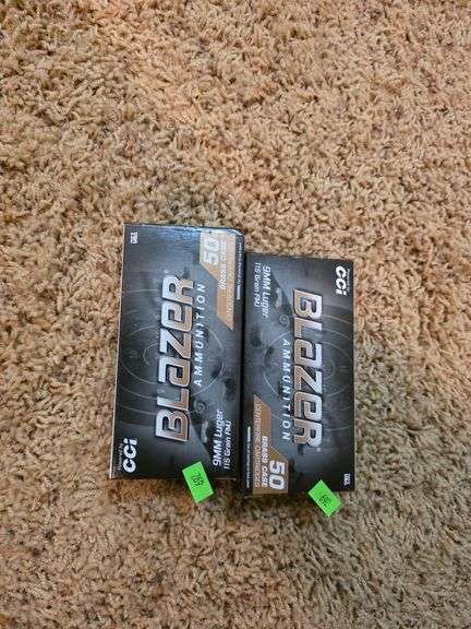 2 boxes of 9mm Luger Ammo