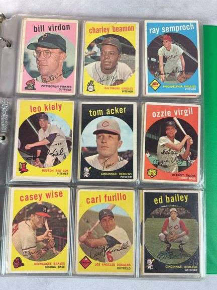 1959 Topps 180+ Card Lower Grade Starter Set With Stars - F to VG