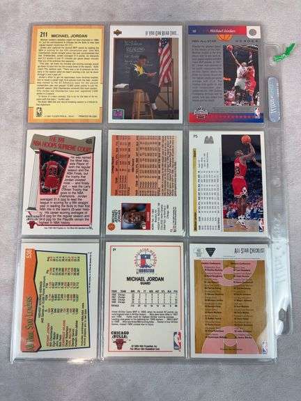 Michael Jordan 18 Card Lot - All Appear NM or Better