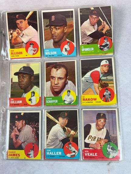 1963 Topps BB 45 Card Lot - Nice - EX- to EXMT