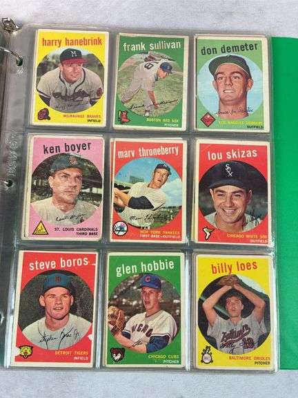 1959 Topps 180+ Card Lower Grade Starter Set With Stars - F to VG