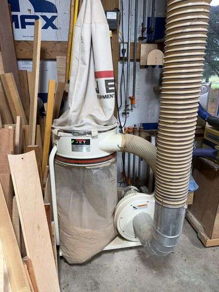 JET Dust Collector Model DC-1200C w/ Hose and Pipe system