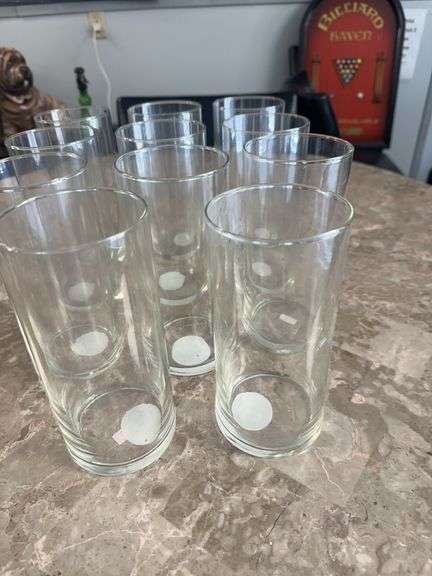 11 Vases Clear 7.5” Tall