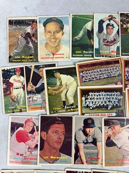 1957 Topps 42 Card Lower Grade Lot - Some Wrinkles