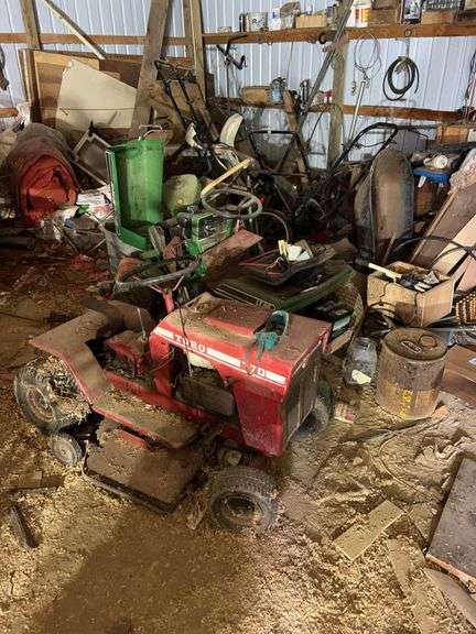 Riding mower & push mower parts- large pile- includes other misc