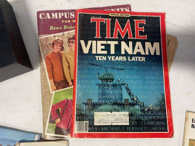 Vintage magazines, books, and more