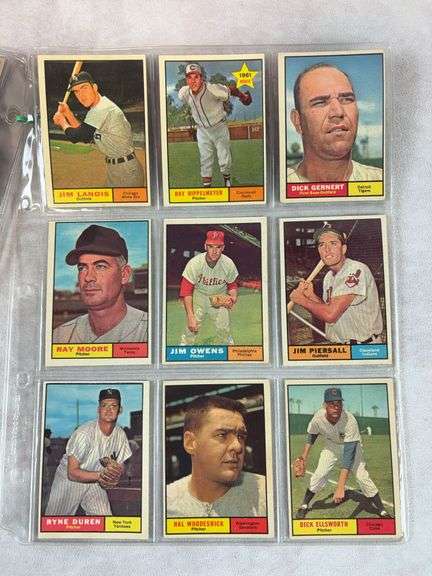 1961 Topps BB 45 Card Lot - Nice Ex to EXMT