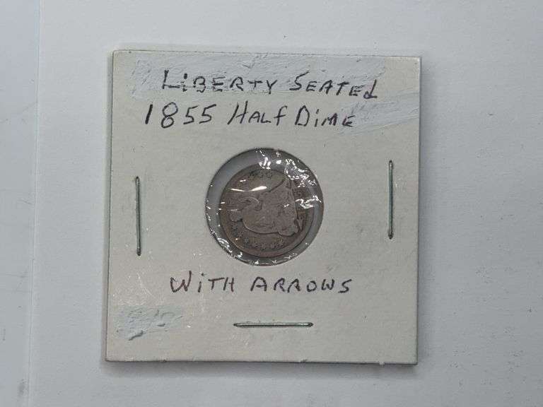 1855 Liberty Seated Half Dime with Arrows