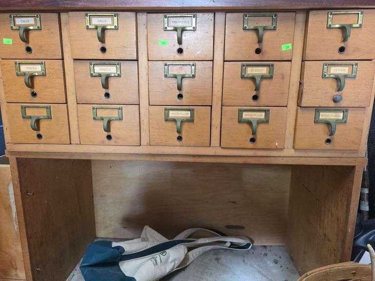 Organizer drawer cabinet and contents ( top not included)