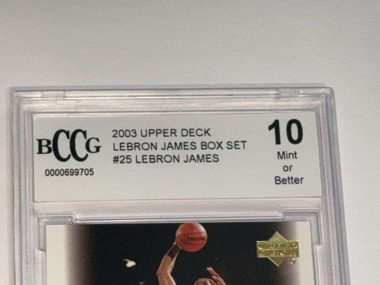 2003 Upper Deck LeBron James Box Set RC (BCCG 10)