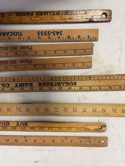 (8) local and other yard sticks - see photos