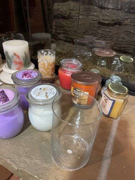 Glass insulators, candles & misc.