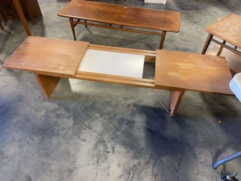 Lane Acclaim mid century coffee table and matching & misc. side table