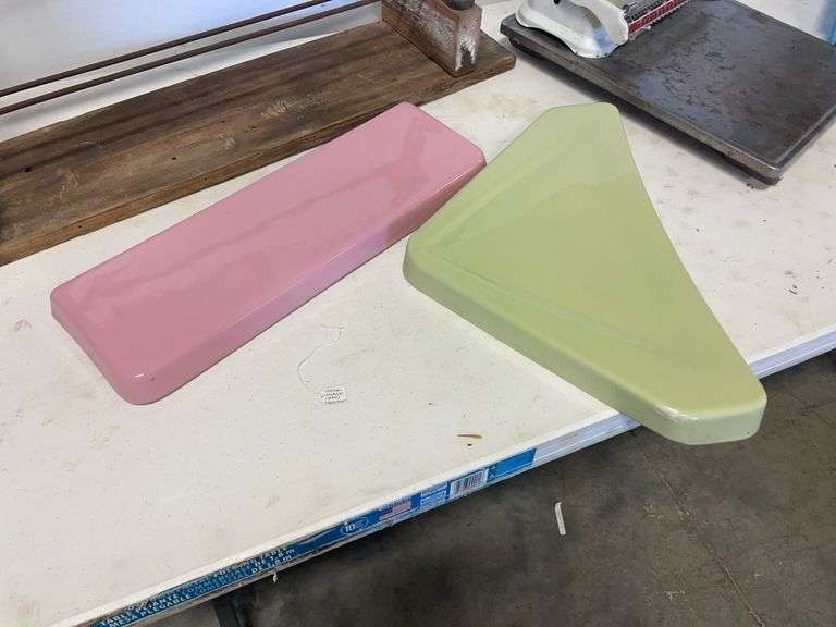 Antique items - scale, pitcher, and more