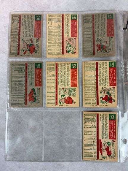 1959 Topps BB 34 Card Lot EX- to EXMT
