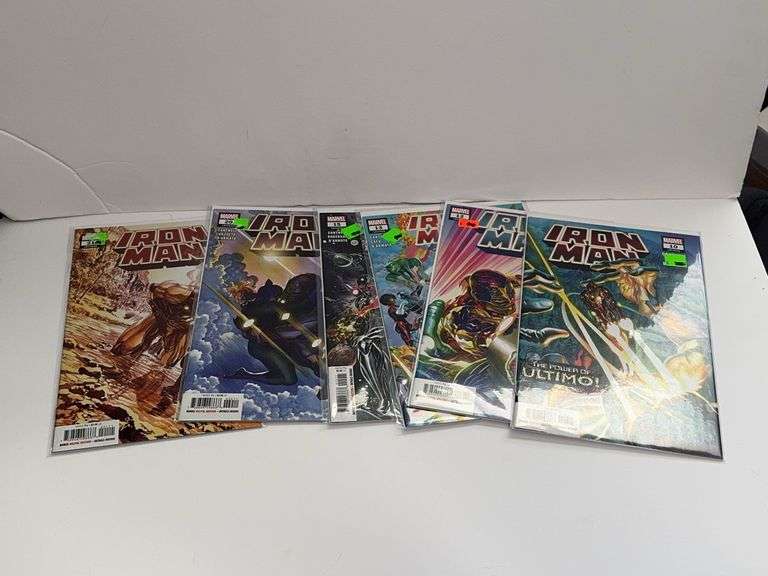 (6) Marvel Iron Man Comics (#’s 10, 12, 13, 15, 20, and 21)