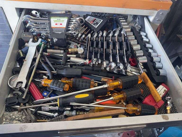 Drawer of Wrenches, Screwdrivers, Tools