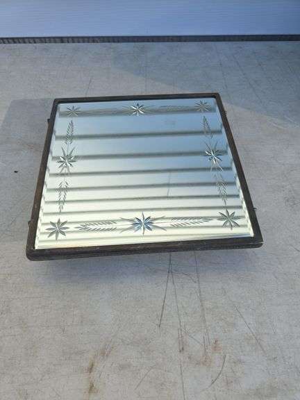 VINTAGE MIRROR DRESSER TOP PIECE