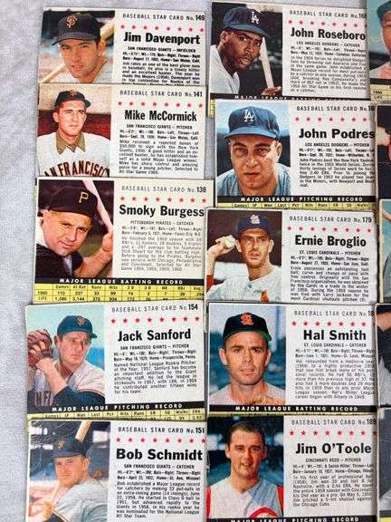 1961 Post BB 35 Card Lot  VG to EXMT