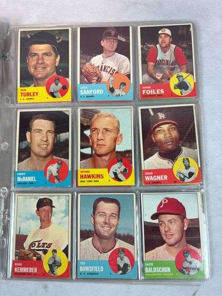 1963 Topps BB 50 Card Lot - Nice - EX- to EXMT