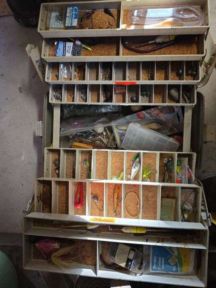 Fishing tackle boxes, cushion & speaker