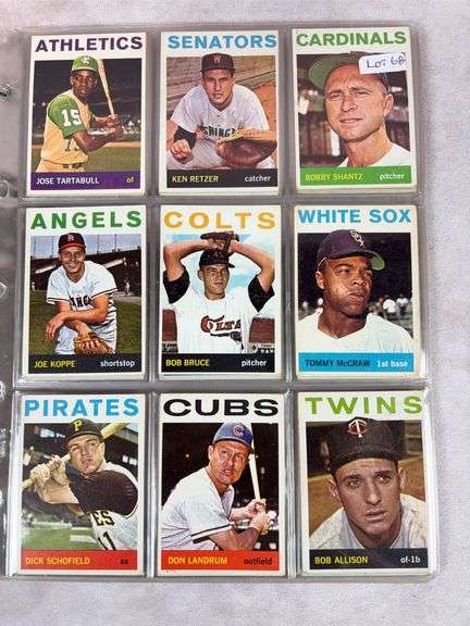 1964 Topps BB 54 Card Lot - Nice EX to EXMT