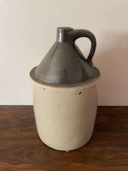 Stoneware crock jug - marked #4 - 18" tall