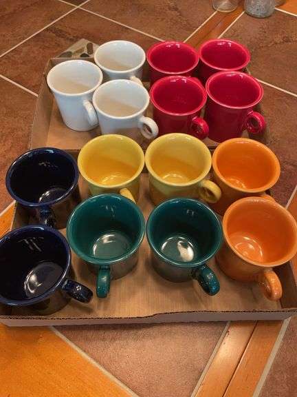 (15) Fiestaware mugs