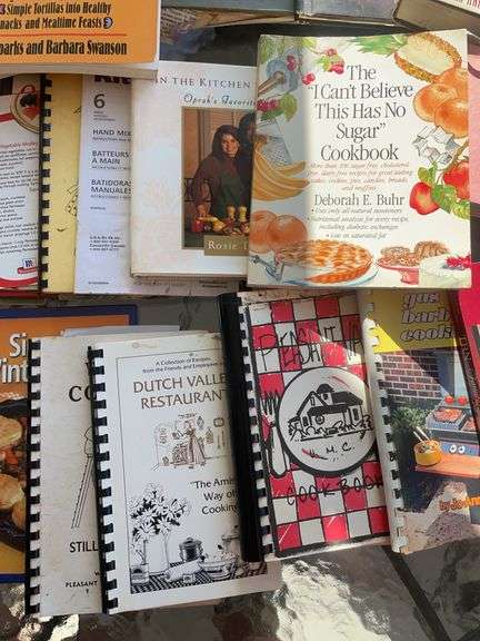 Large lot of cookbooks including fish & seafood, better homes & gardens & more