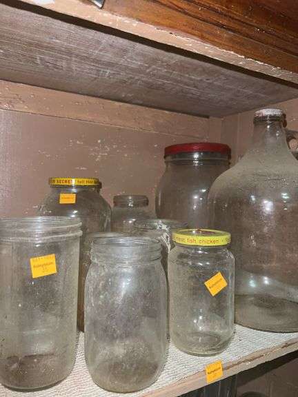 Assorted Glass Jugs and Jars
