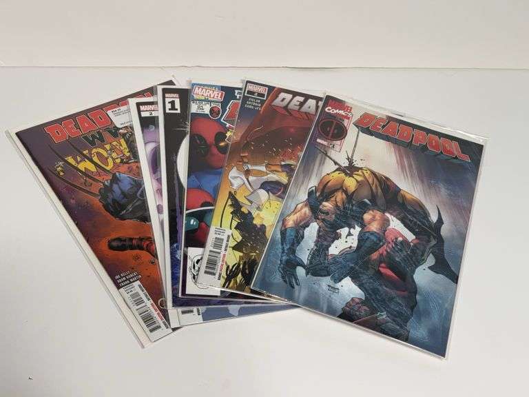 (3) Marvel Deadpool Comics and (3) Marvel Deadpool & Wolverine Comics