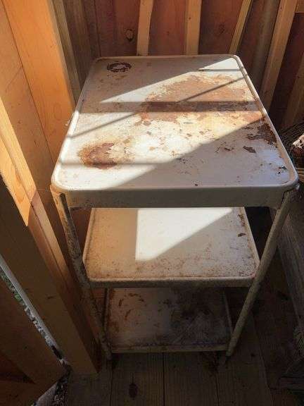 Cart, wooden chair & bench, garden cart & baskets