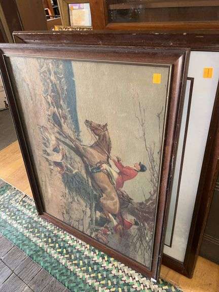 (2) Large Wooden Framed Prints