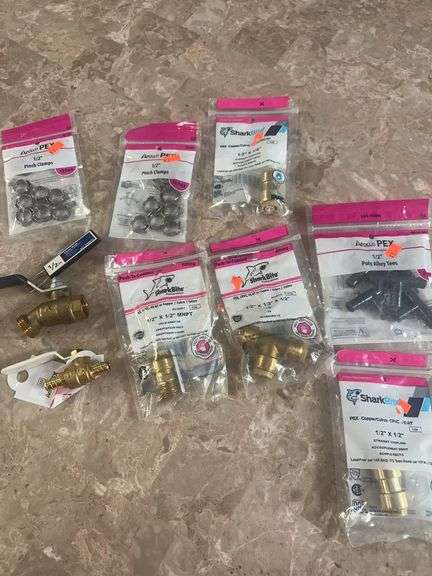 Miscellaneous Plumbing Fittings Including Plex Tubing