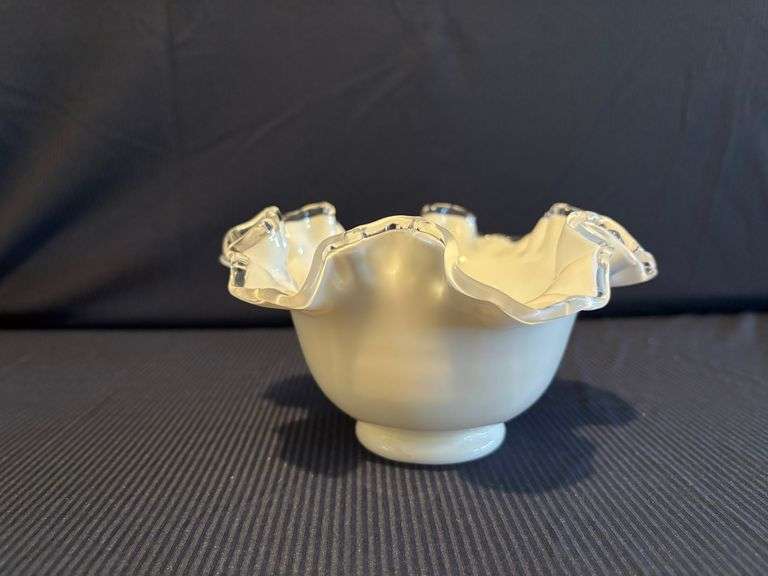 61/2" Fenton Silver Crest Bowl