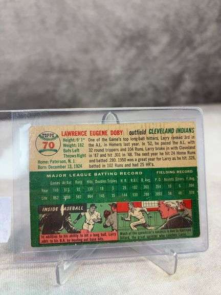 Larry Doby - 1954 Bowman #84 and 1954 Topps #70 -Both VG