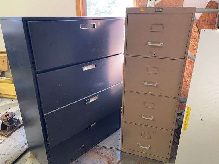 Two Metal File Cabinets