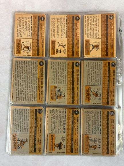 1960 Topps BB 54 Card Lot  EX- to EXMT